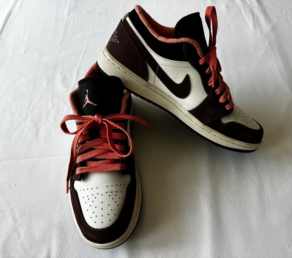 Nike Air Jordan 1 Low SE Brown Pink White Sneakers Men’s Size 8